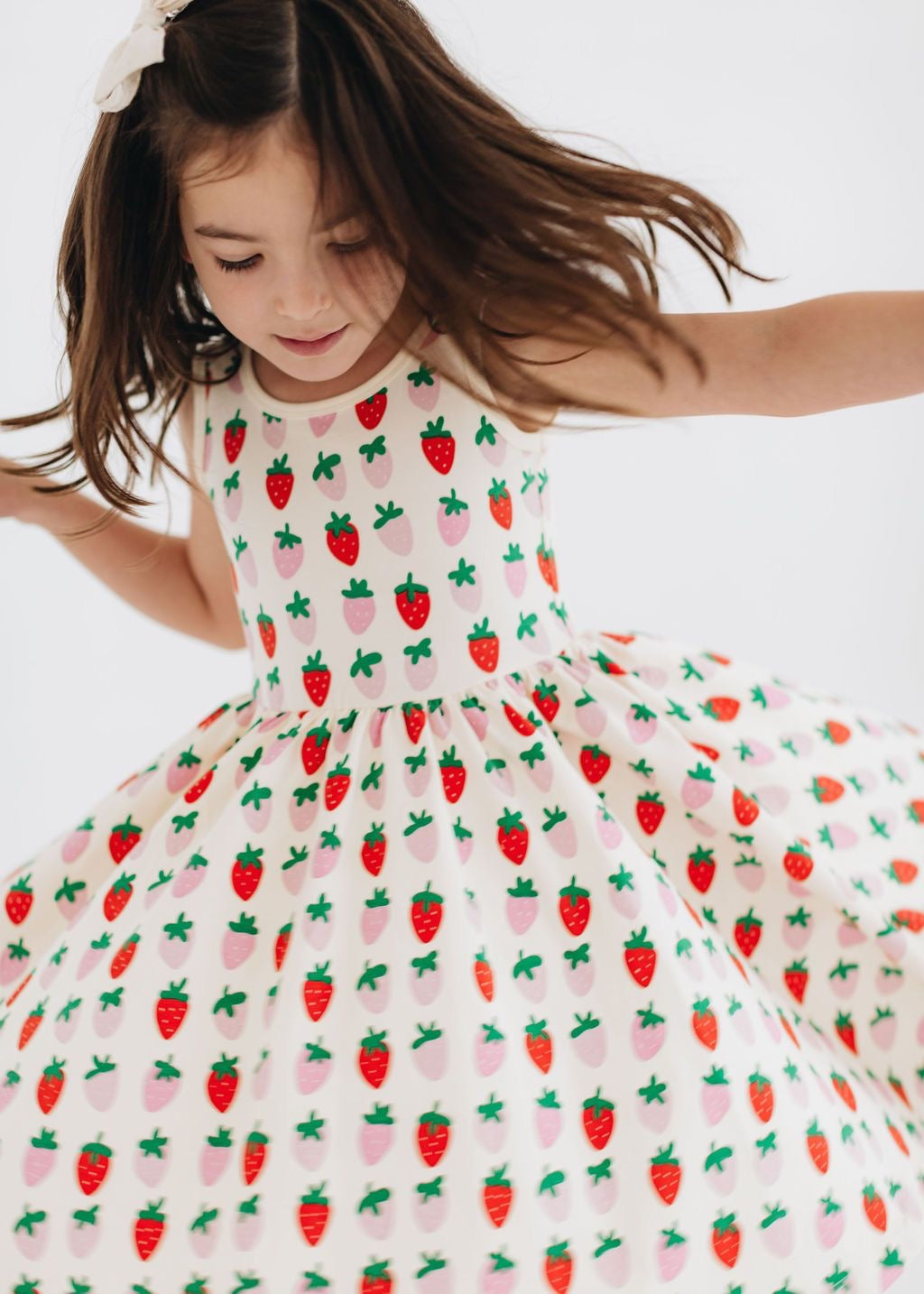 Sleeveless Twirl Dress- Strawberry Blush
