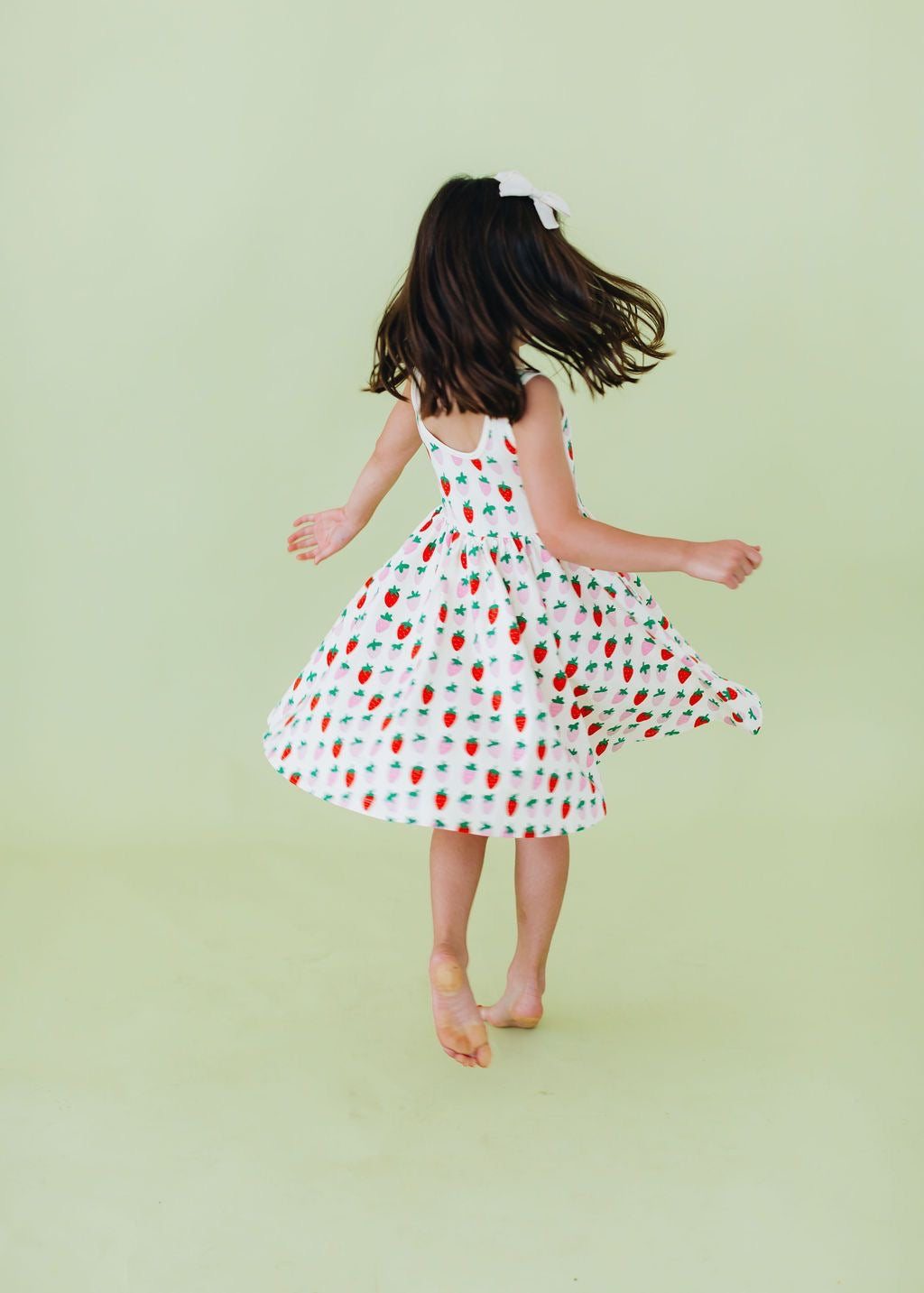 Sleeveless Twirl Dress- Strawberry Blush