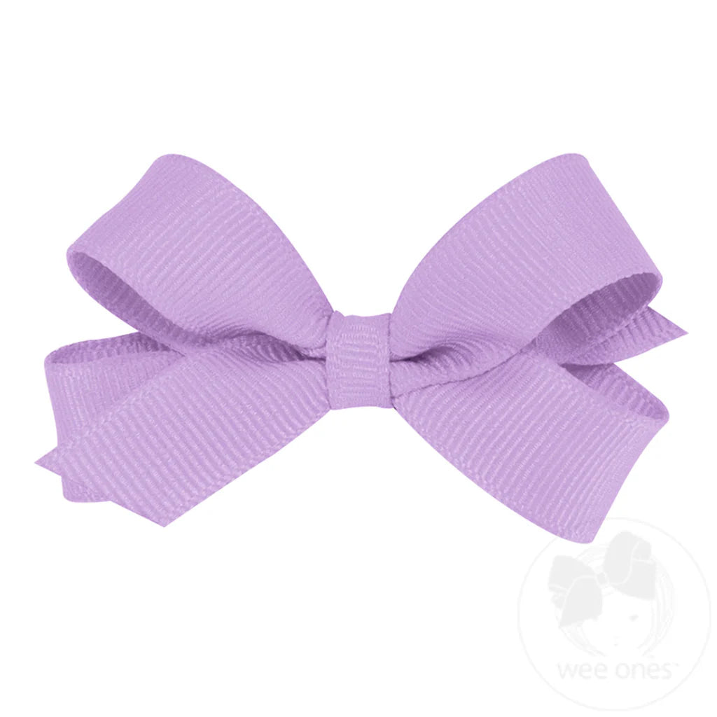 Baby Grosgrain Bow, Light Orchid