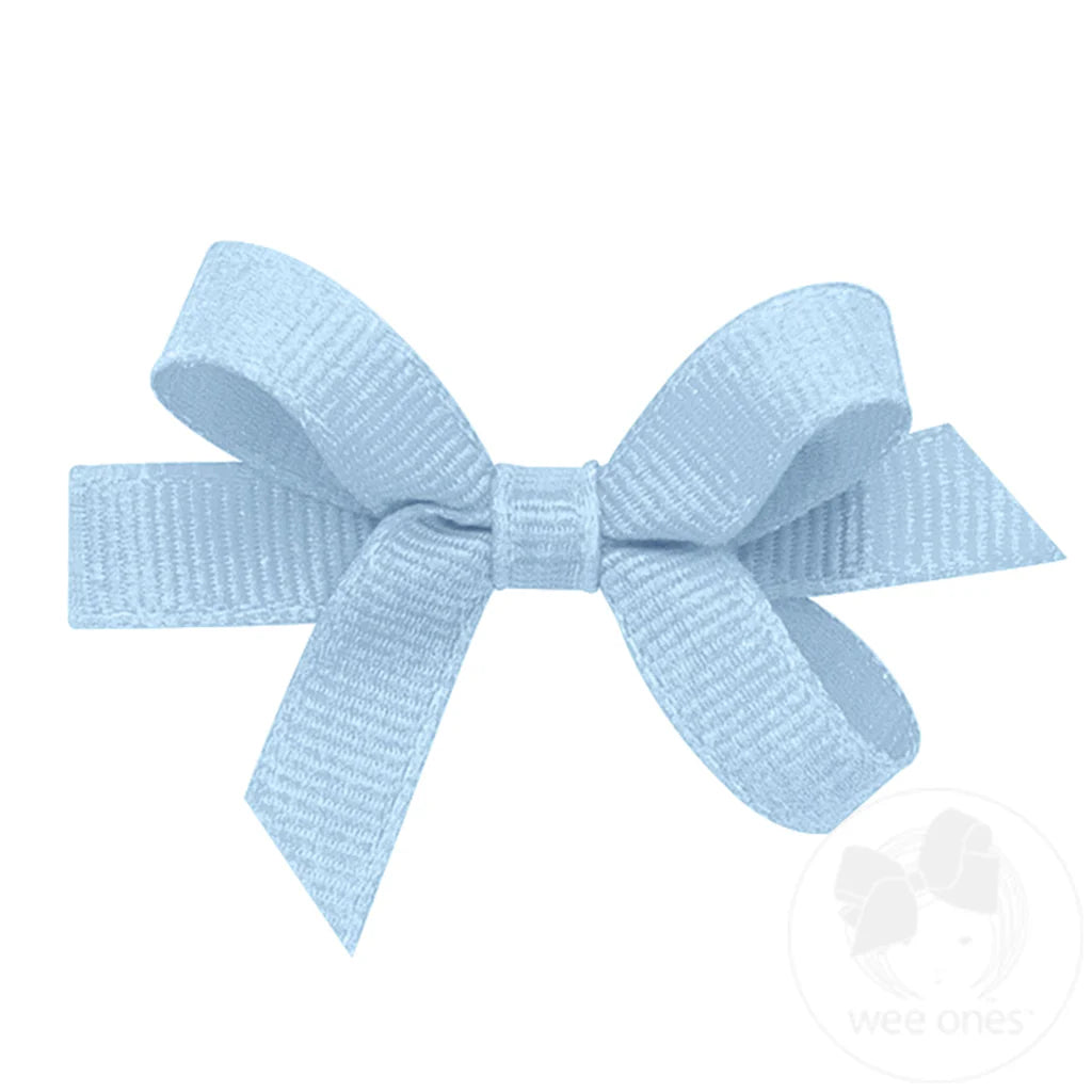Baby Grosgrain Bow, Millennium Blue