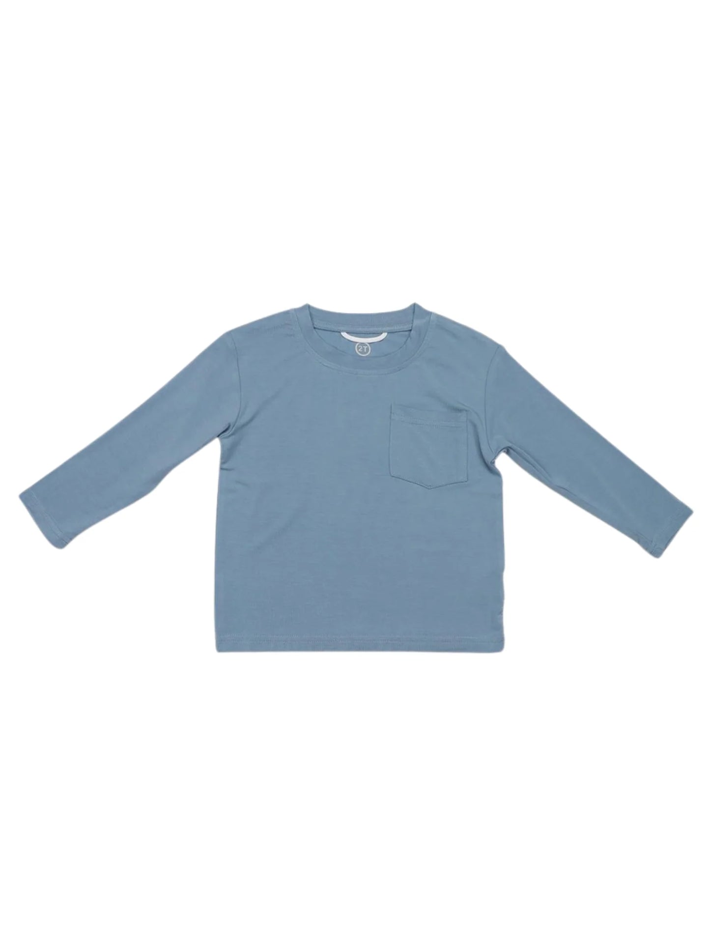 Bamboo Long Sleeve Tee, Slate
