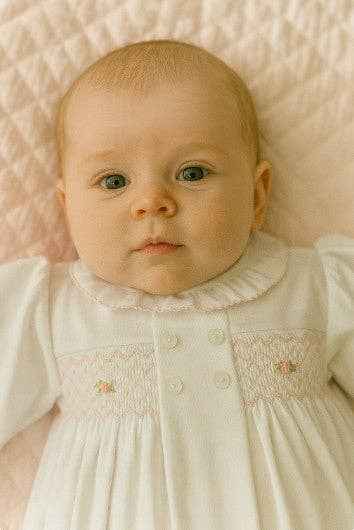 Hand Smocked Baby Girl Daygown