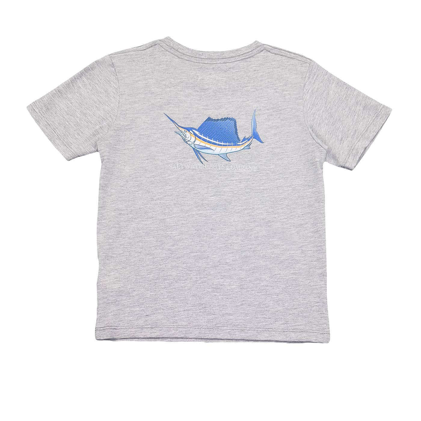 Boys Sailfish Graphic Tee- Grey Heather