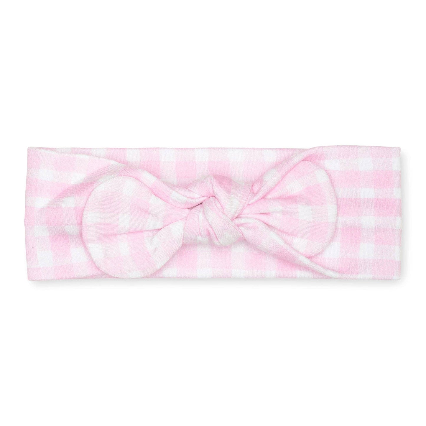 Pink Gingham Headband