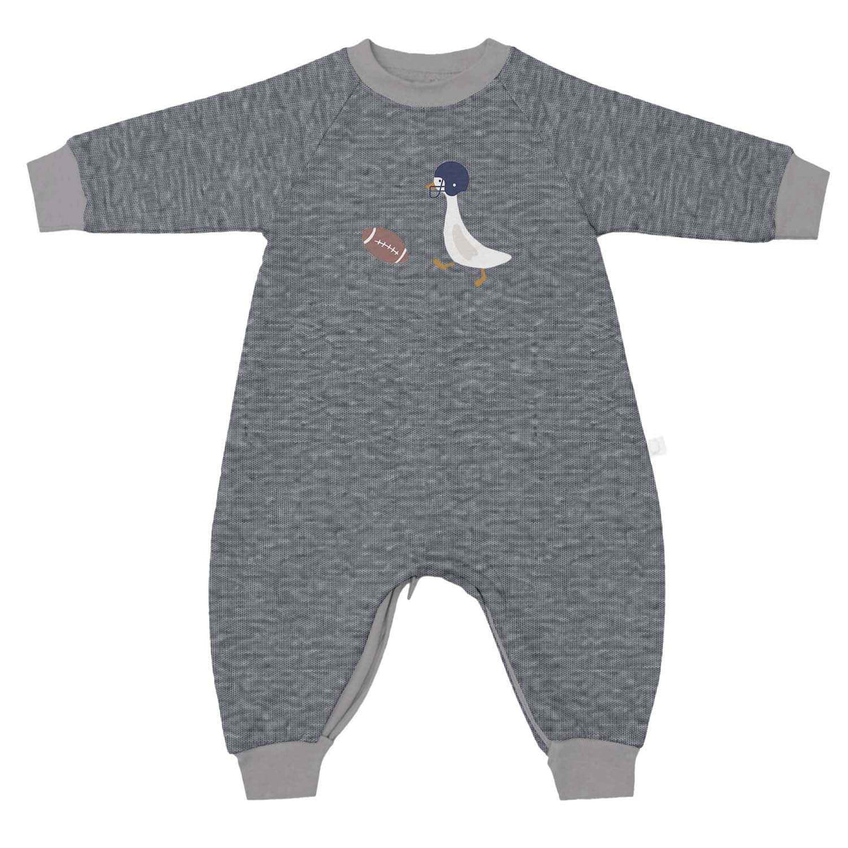 Fleece Jumpsuit: Football Goose