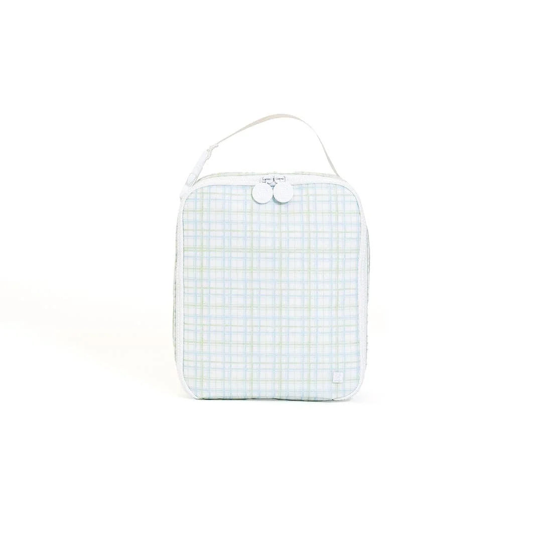 Insulated Lunch Bag, Classic Plaid Green