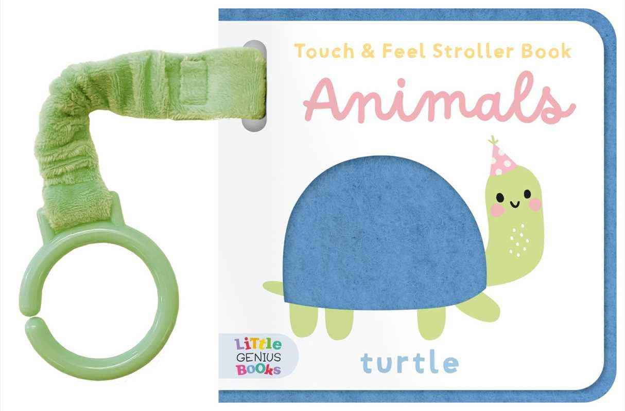 Touch & Feel Stroller Book - Animals by Little Genius Books: Board Books; 8 pages / English