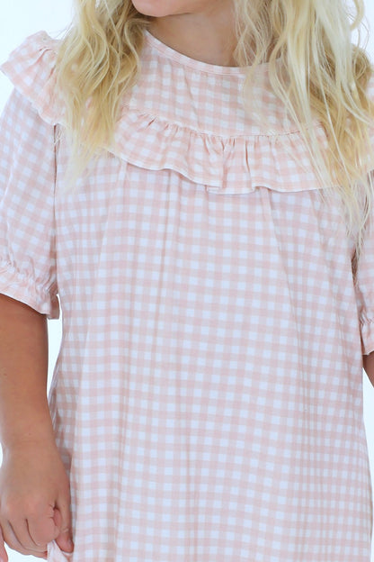 Pink Gingham Nightgown