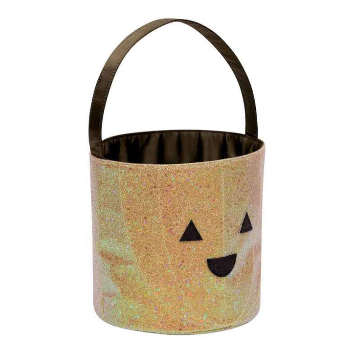 Glitter Pumpkin Trick or Treat Bag
