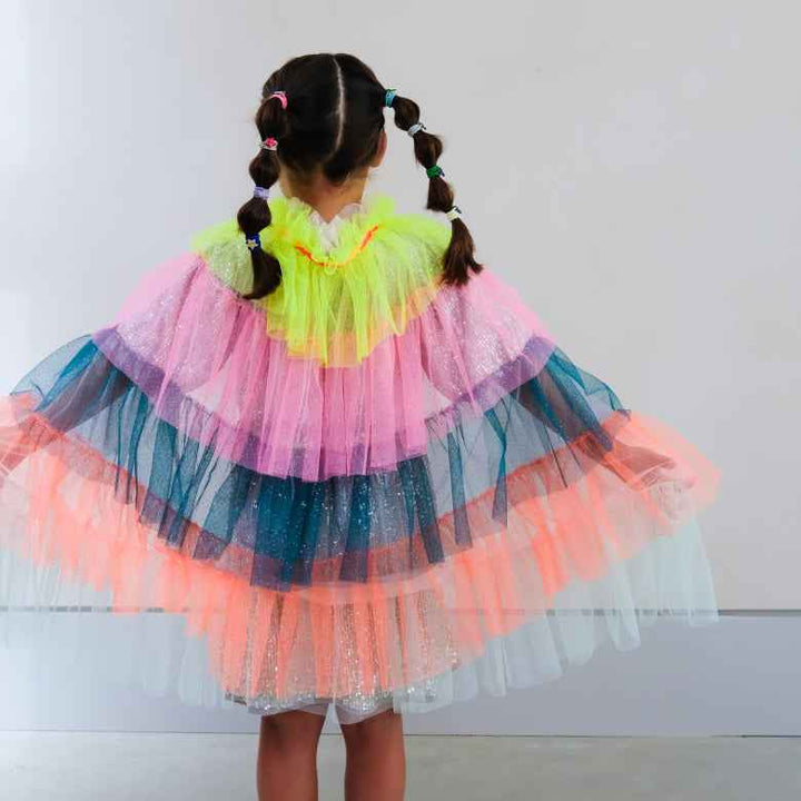Ruffle Rainbow Party Cape