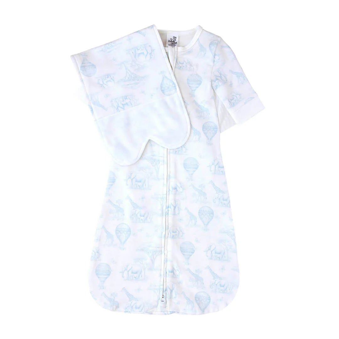 Butterfly Swaddle Blue Safari