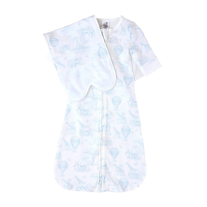 Butterfly Swaddle Blue Safari