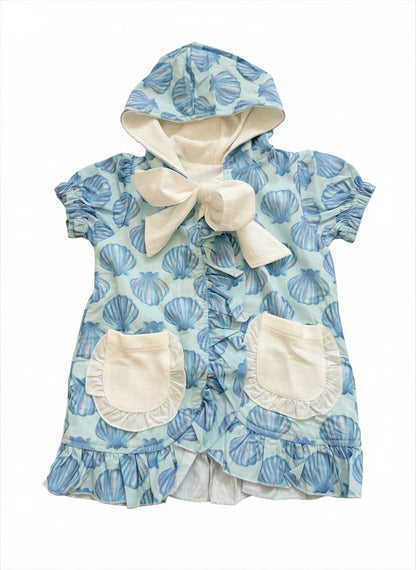 Girls Seashell Hooded Coverup