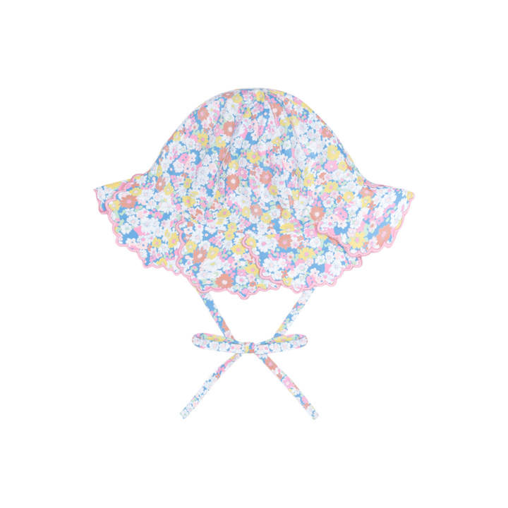 Jasmine Blossom Scalloped Sun Hat