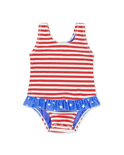 Sun Babe One-Piece, True Red