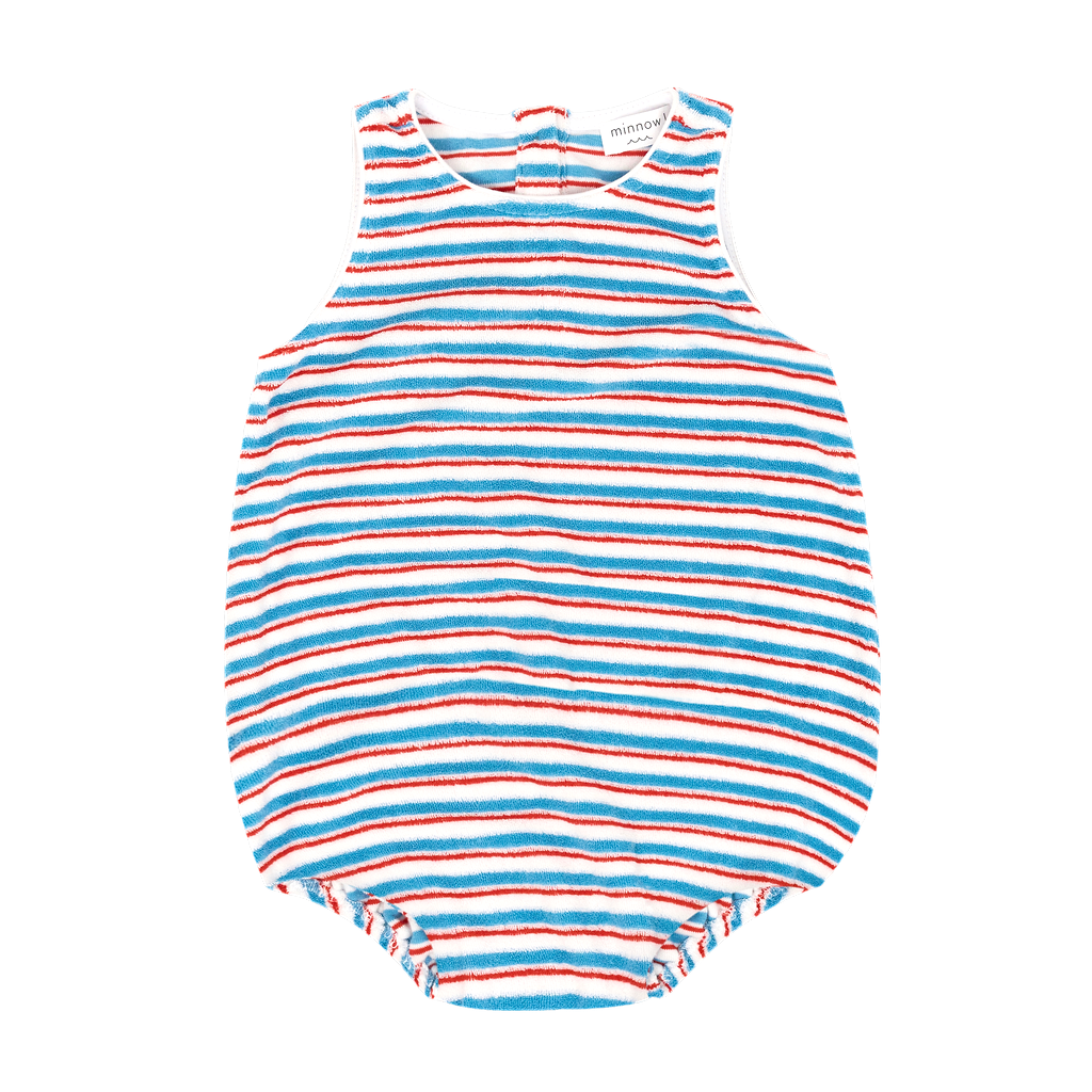 Baby Jetty Stripe French Terry Bubble Romper