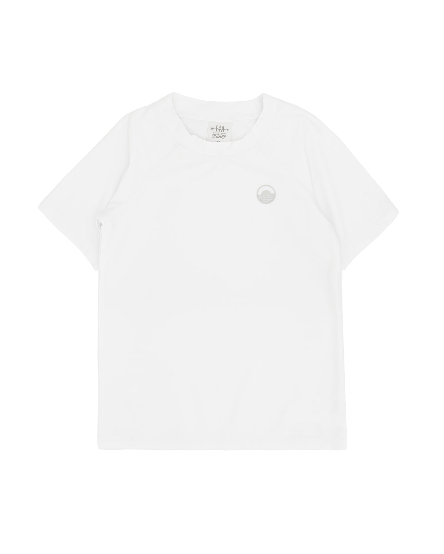White Short Sleeve Rashguard