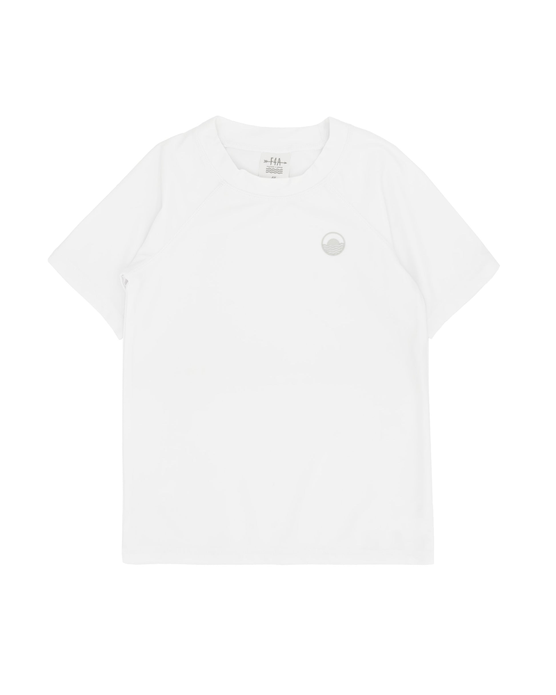 White Short Sleeve Rashguard
