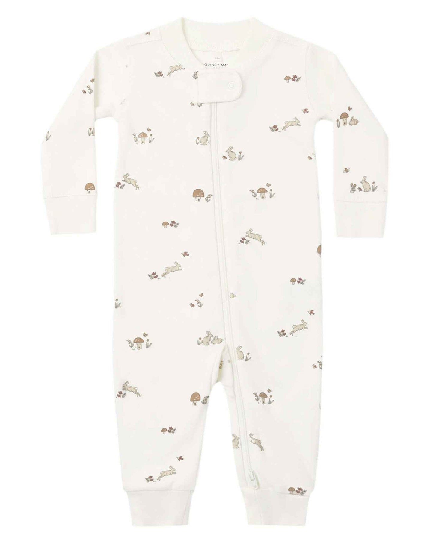 Zip Long Sleeve Sleeper, Bunnies
