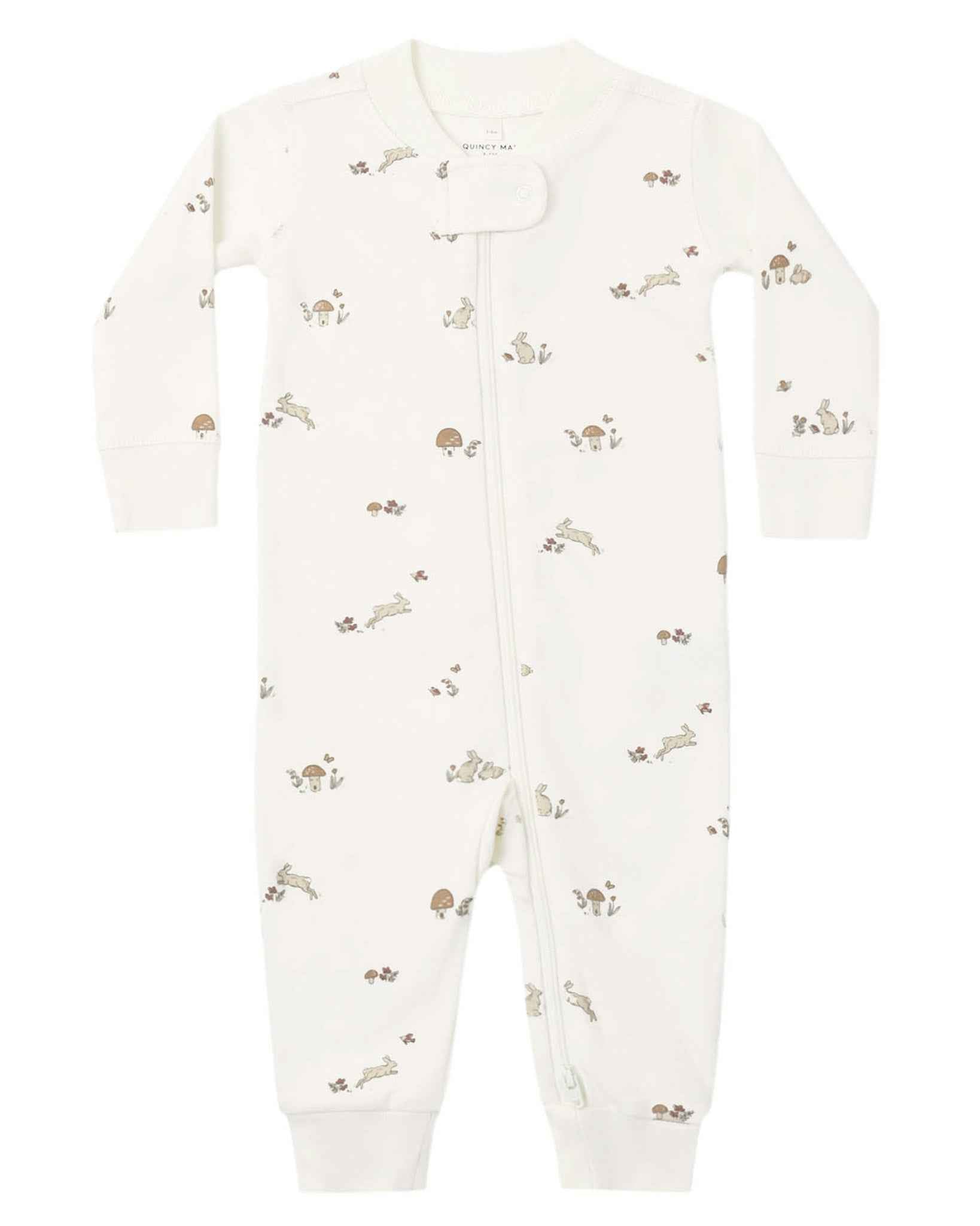 Zip Long Sleeve Sleeper, Bunnies