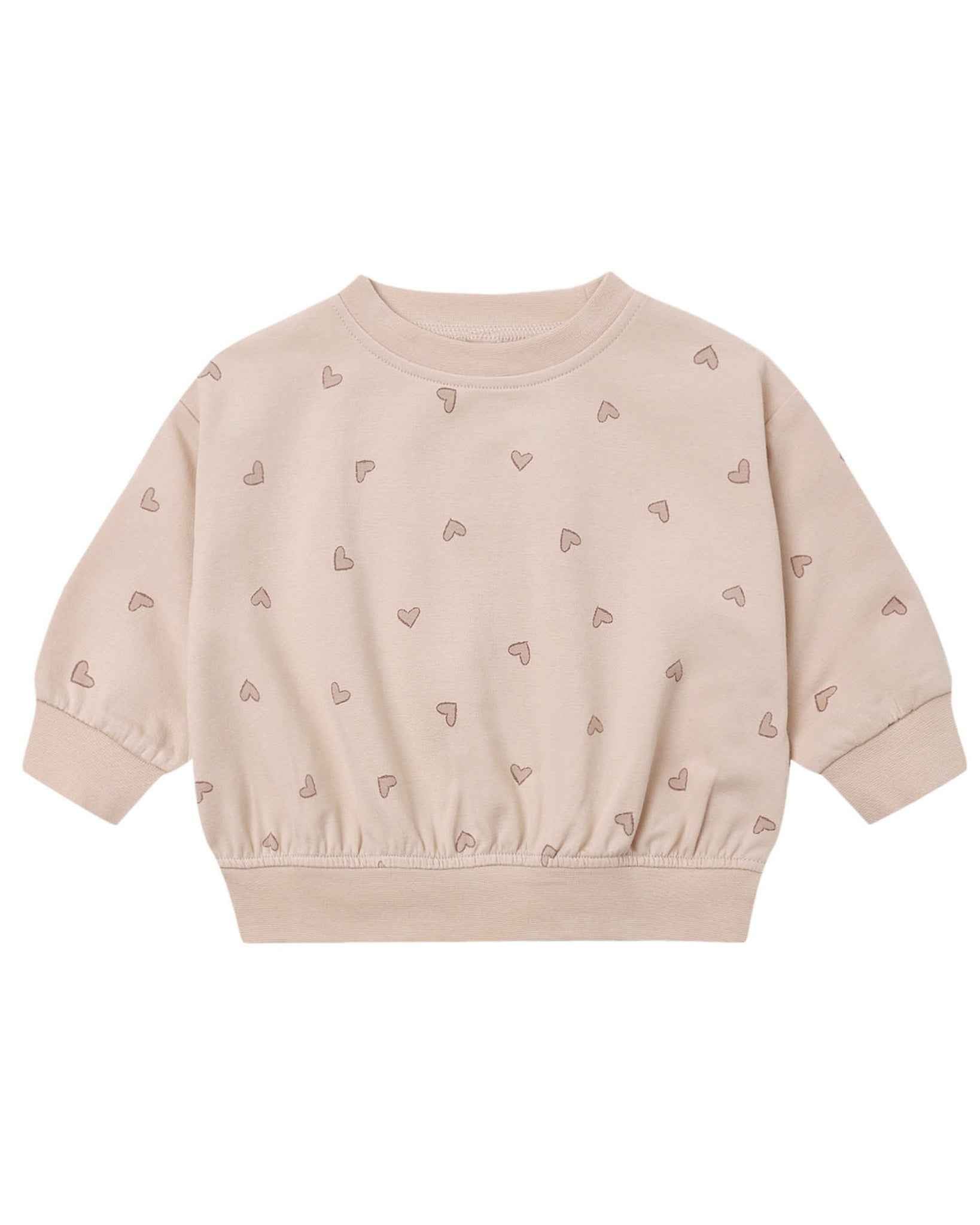 Relaxed Sweatshirt, Hearts