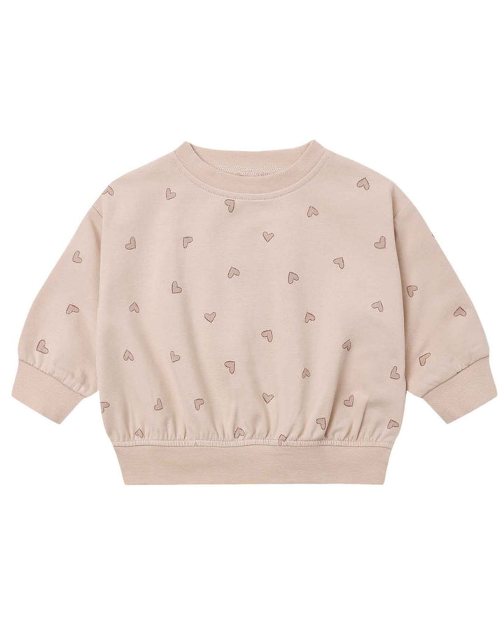 Relaxed Sweatshirt, Hearts
