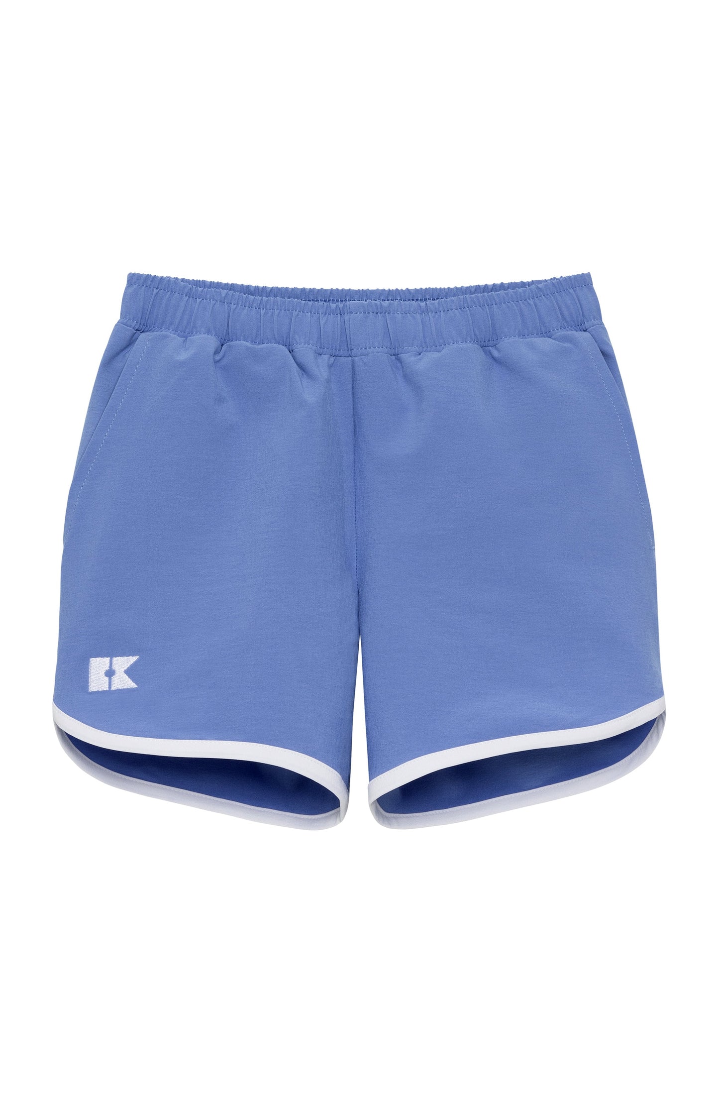Sky Blue Retro Super Short with White Piping