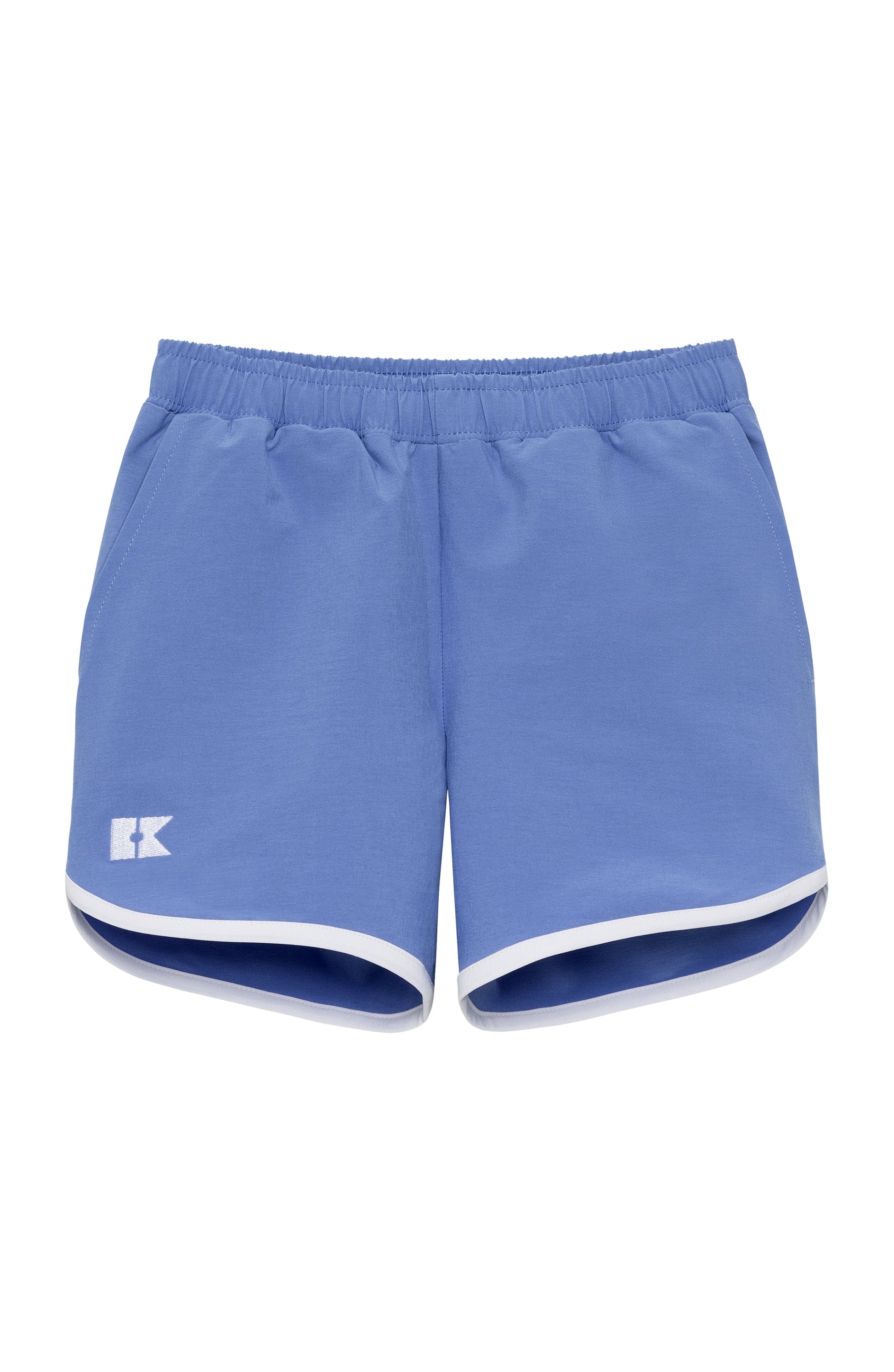 Sky Blue Retro Super Short with White Piping