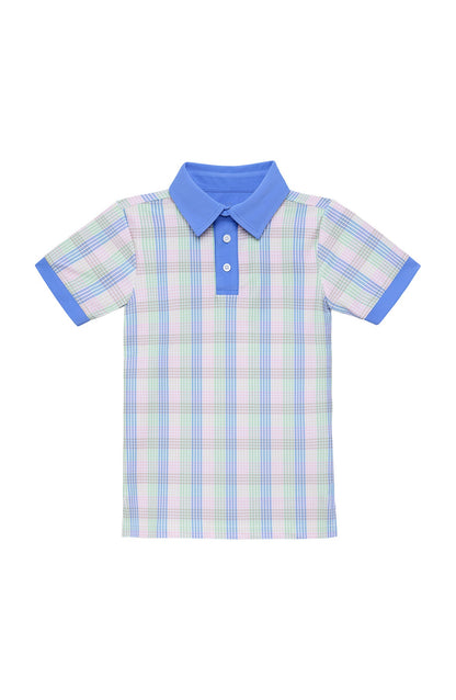 Spring Gingham Polo Shirt