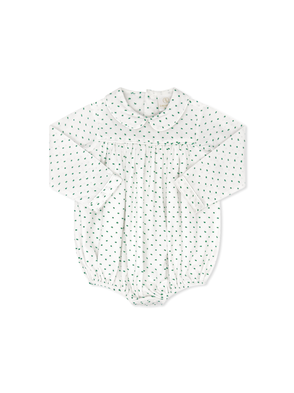 Mistletoe Green Swiss Dot Covington Bubble