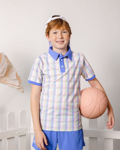 Spring Gingham Polo Shirt