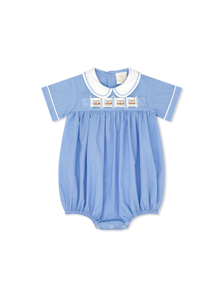Noah Ribbon Bubble, River Royal Mini Gingham