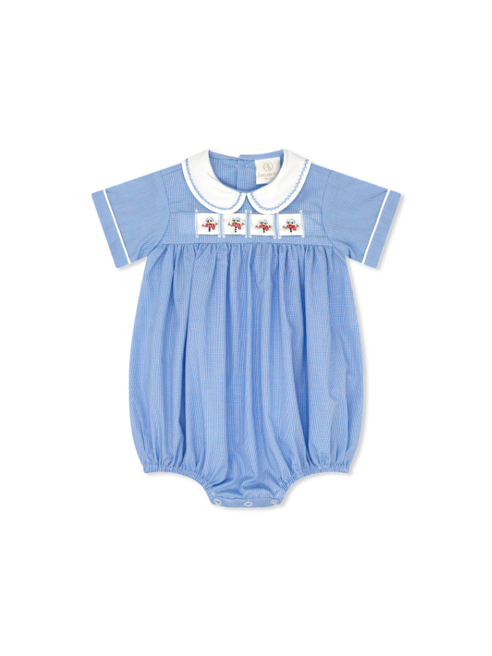 Noah Ribbon Bubble, River Royal Mini Gingham