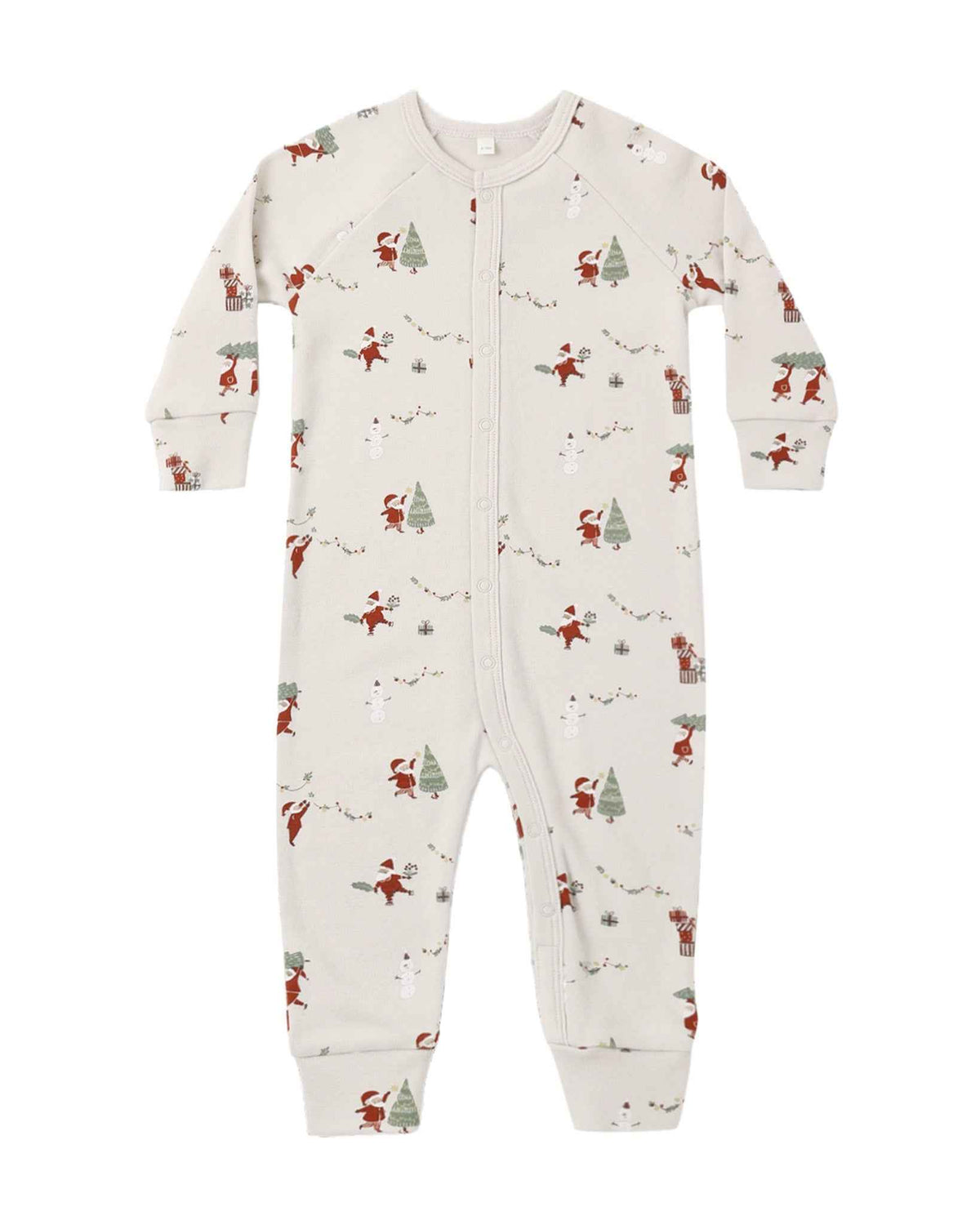 Organic Long John Pajamas, Gnome Village