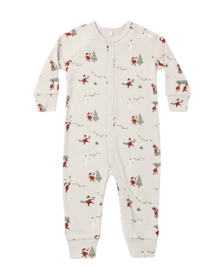 Organic Long John Pajamas, Gnome Village
