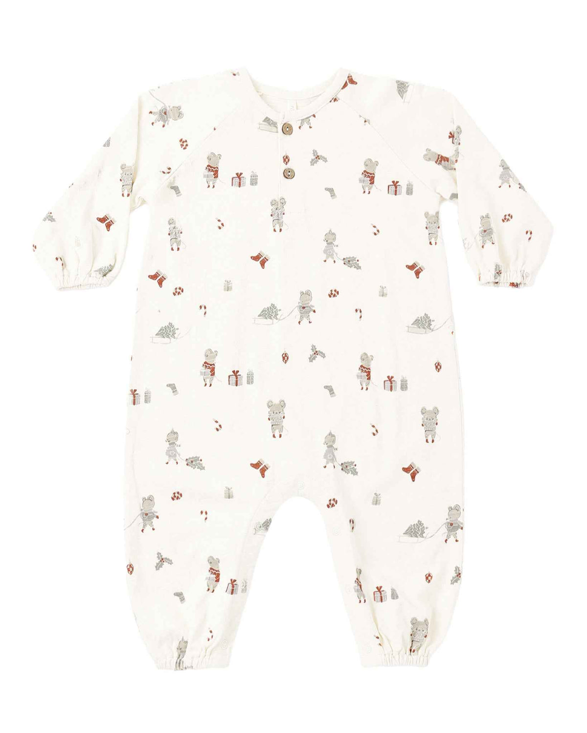 Henley Jumpsuit, Holiday Mouse