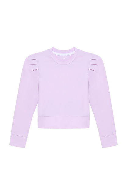 Lavender Ruffle Pullover