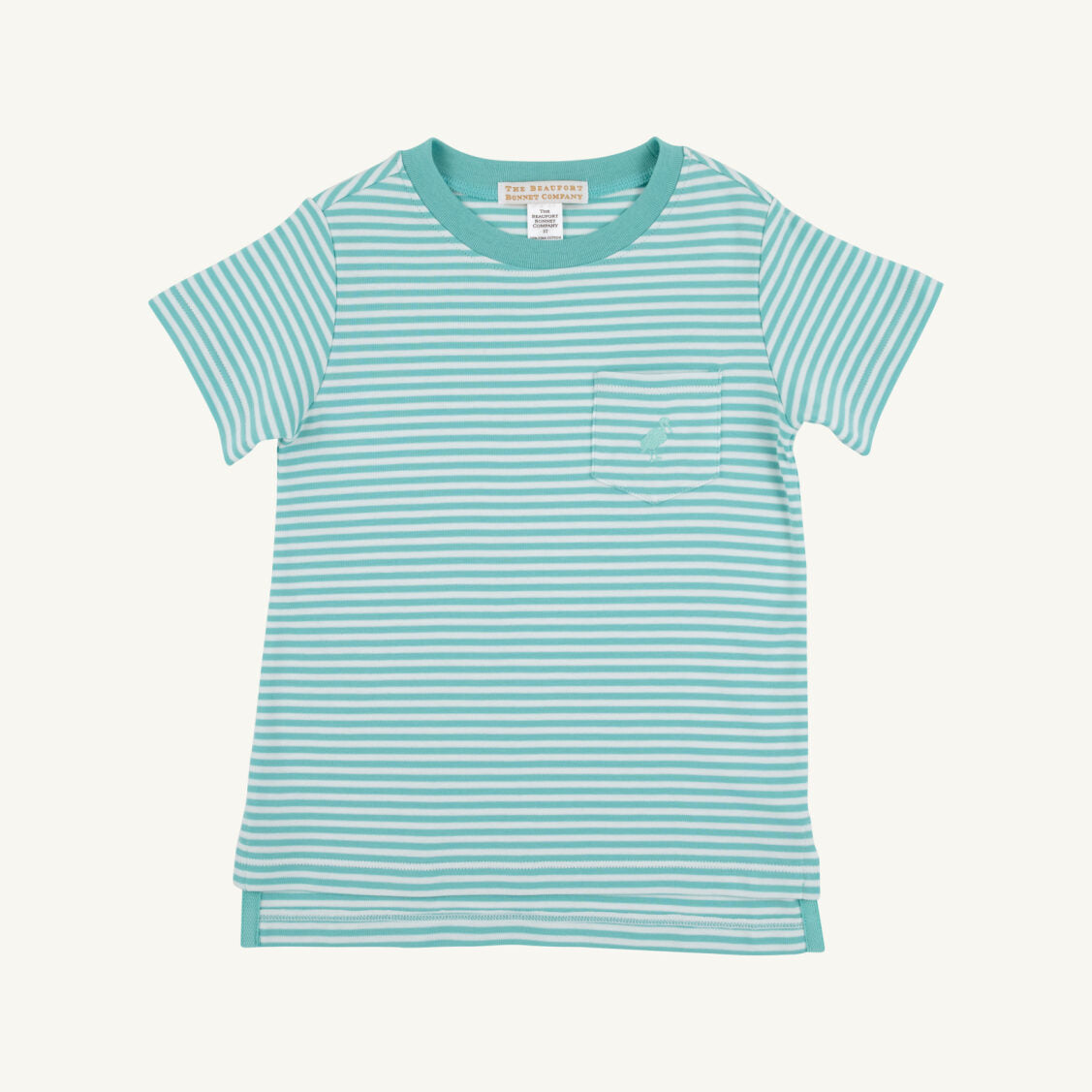 Carter Crewneck- Turks Teal Stripe