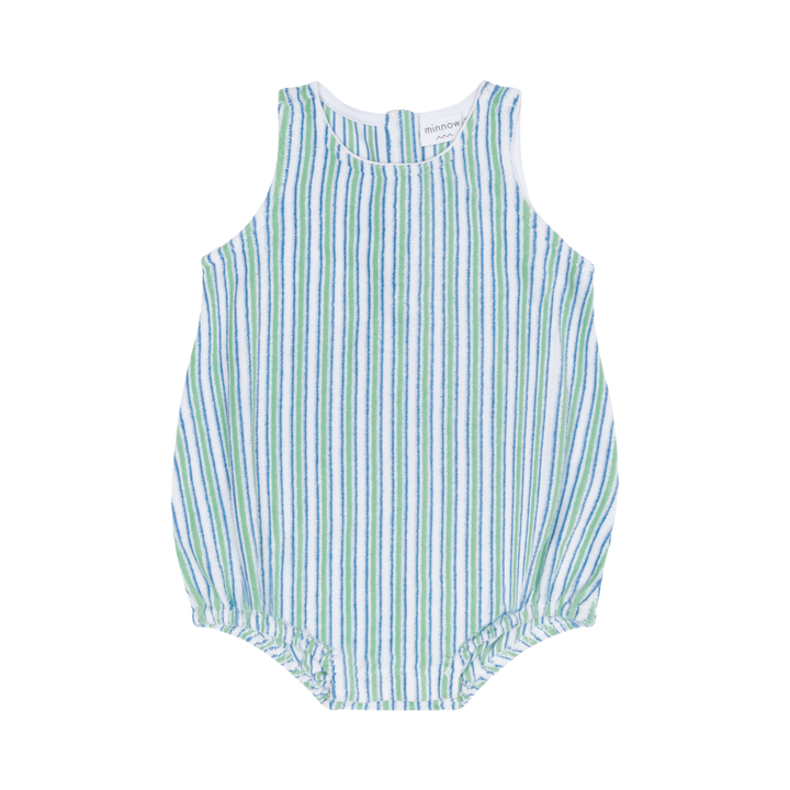 Tamarin Stripe French Terry Bubble Romper