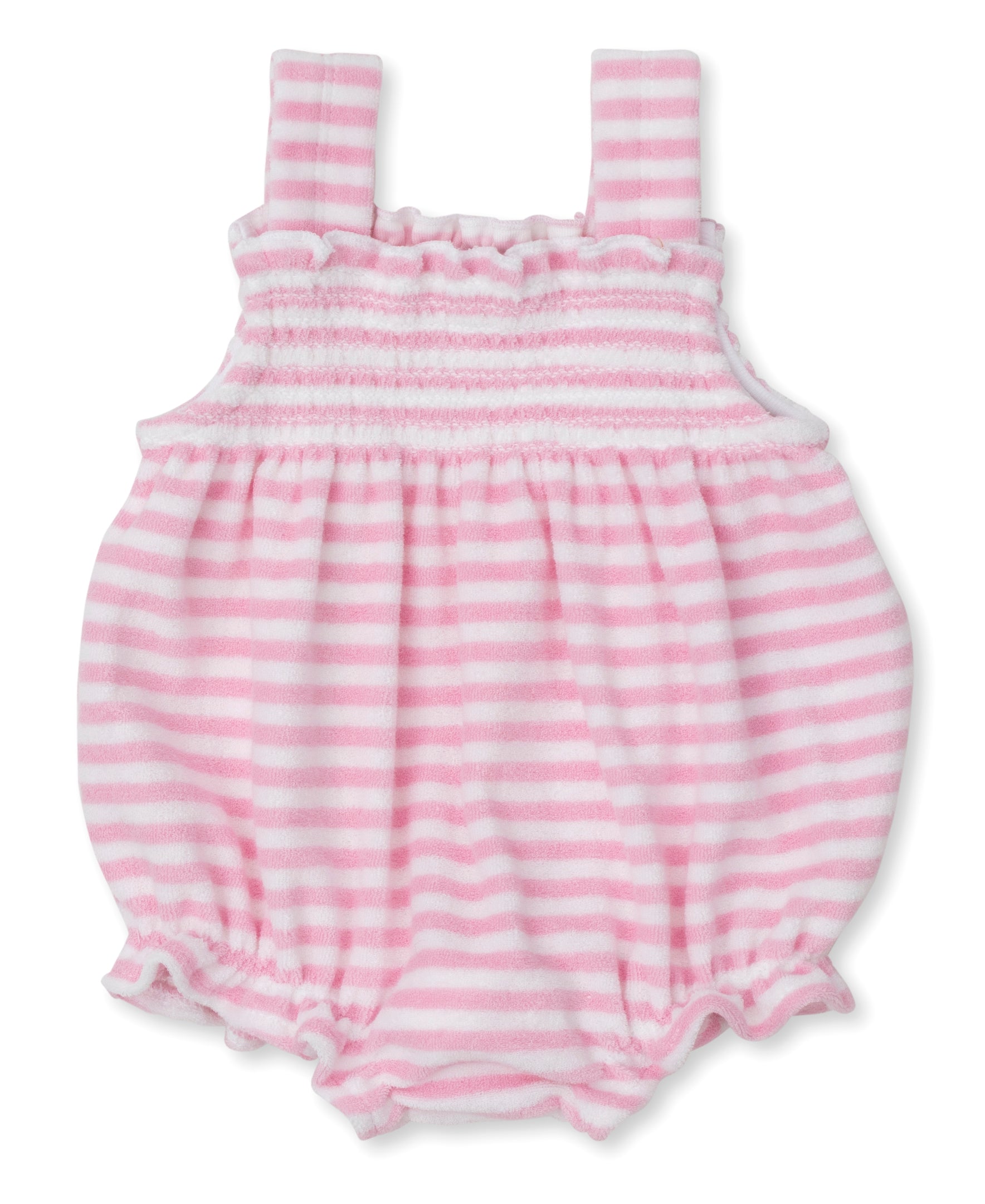 Cabana Terry Stripes Bubble Pink Bubble