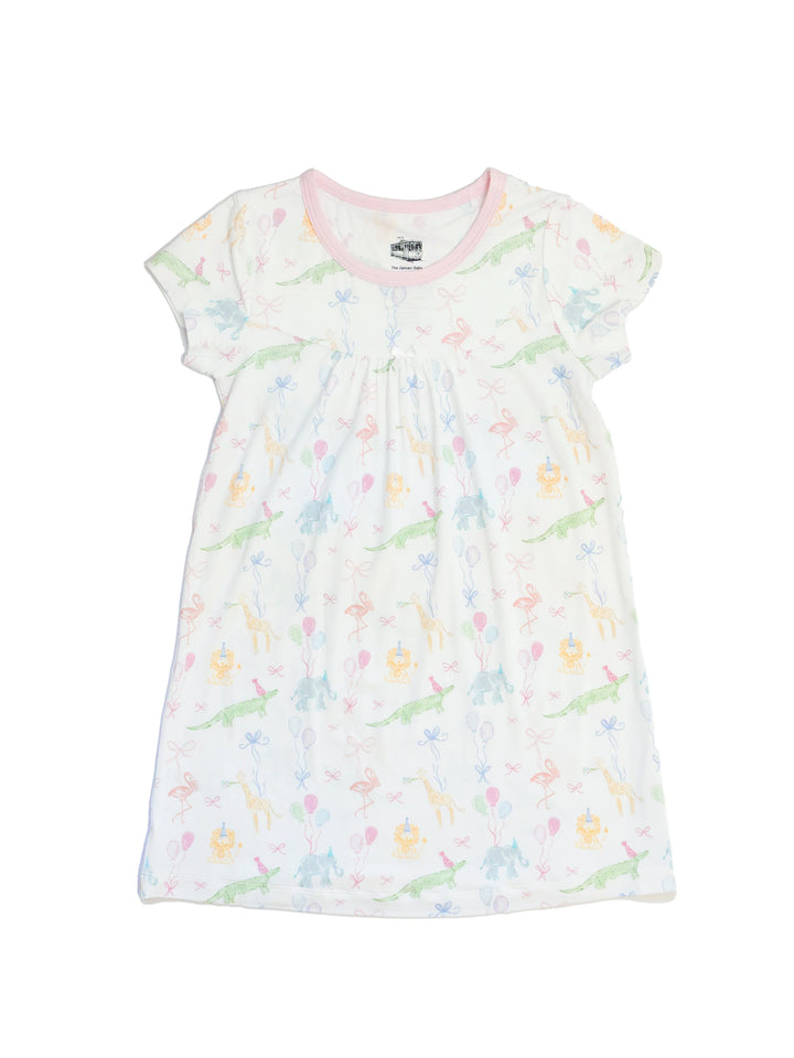 Birthday Zoo Animals Bamboo Dress
